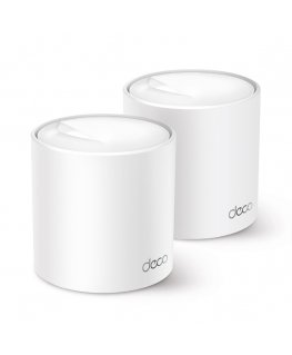TP-Link Deco X50 (2-pack) Двухдиапазонный (2,4Ггц/5Ггц) Wi-Fi 6 (802.11ax) Белый 3 Внутренний