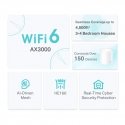 TP-Link Deco X50 (2-pack) Kaks sagedusala (2,4 GHz / 5 GHz) Wi-Fi 6 (802.11ax) Valge 3 Sisemodem