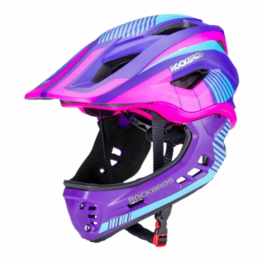 Rockbros TT-32SBPP-S children's bicycle helmet with detachable c