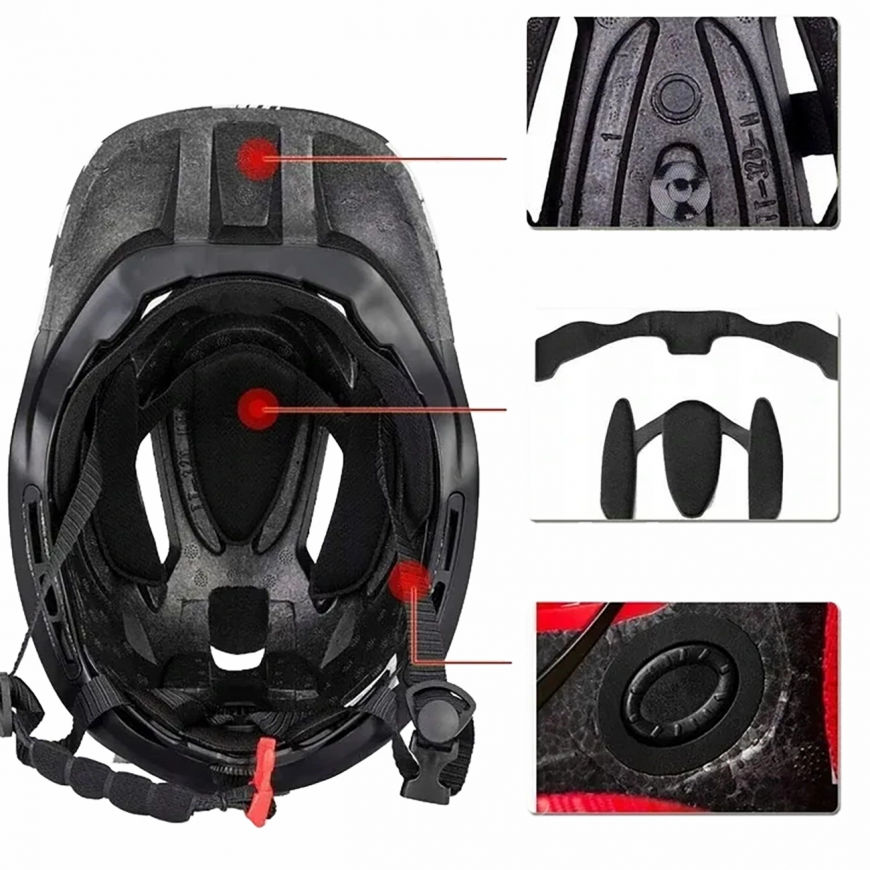 Rockbros TT-32SBPP-S children's bicycle helmet with detachable c – 3