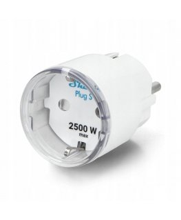 Shelly Wave Plug S - Z-Wave 800 inteliģentais kontaktligzdas Melns