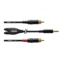 Cordial CFY 1.5 WCC audiokaabel 1,5 m 2 x RCA 3.5mm Must Cordial CFY 1.5 WCC audiokaabel 1,5 m 2 x RCA 3.5mm Must