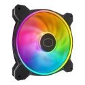 Cooler Master MasterFan MF140 HALO² Datora korpusam Ventilators 14 cm Melns Cooler Master MasterFan MF140 HALO² Datora korpusam Ventilators 14 cm Melns