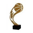 Metal Trophy with Marble Base - Basketball Metal Trophy with Marble Base - Basketball