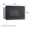 Teka MG7Z2593B mikroviļņu krāsns Melns, Nerūsējošs tērauds Mikroviļņu krāsns ar grilu Iebūvēts 25 L Teka MG7Z2593B mikroviļņu krāsns Melns, Nerūsējošs tērauds Mikroviļņu krāsns ar grilu Iebūvēts 25 L