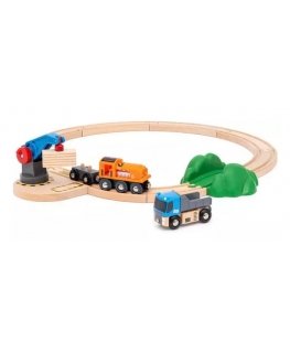 BRIO World Train Set Starter Lift & Load Set