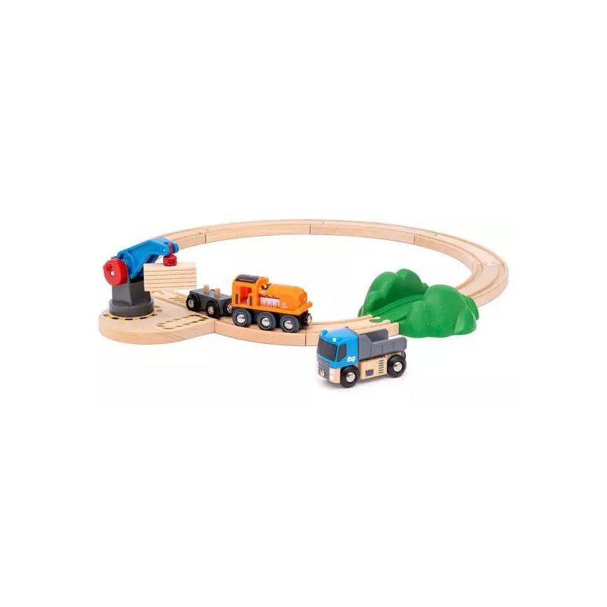 BRIO World Train Set Starter Lift & Load Set