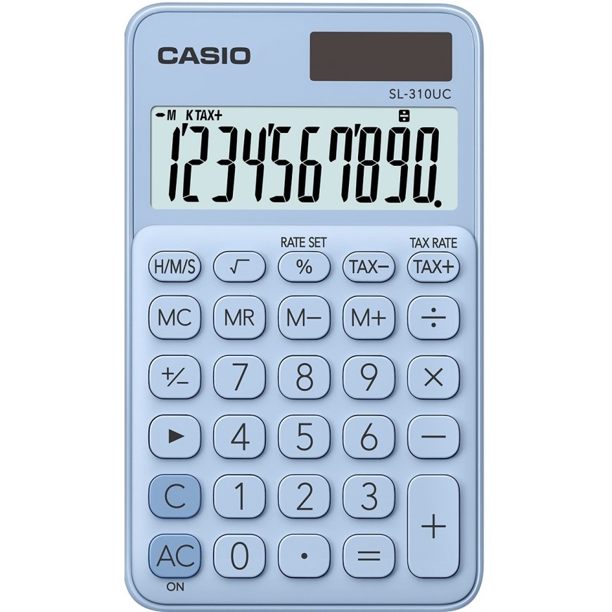 Casio SL-310UC-LB skaičiuotuvas Kišenė Pagrindinis skaičiuotuvas Mėlyna