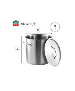 King Hoff gastronomiskais katls 40cm 50L nerūsējošais tērauds KINGHOFF KH-1966