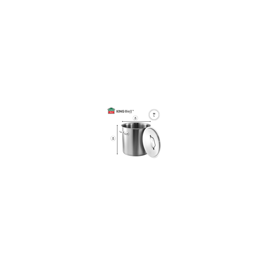 King Hoff gastronoomiline pott 40cm 50L roostevaba teras KINGHOFF KH-1966