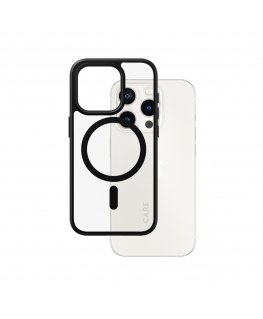 PanzerGlass CARE by ® Flagship Case Transparent Urban Combat w. Black MagSafe iPhone 15 Pro mobile phone case