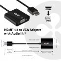 CLUB3D CAC-1302 vaizdo kabelio adapteris 0,5 m HDMI A tipo (standartinis) VGA (D-Sub) Juoda CLUB3D CAC-1302 vaizdo kabelio adapteris 0,5 m HDMI A tipo (standartinis) VGA (D-Sub) Juoda