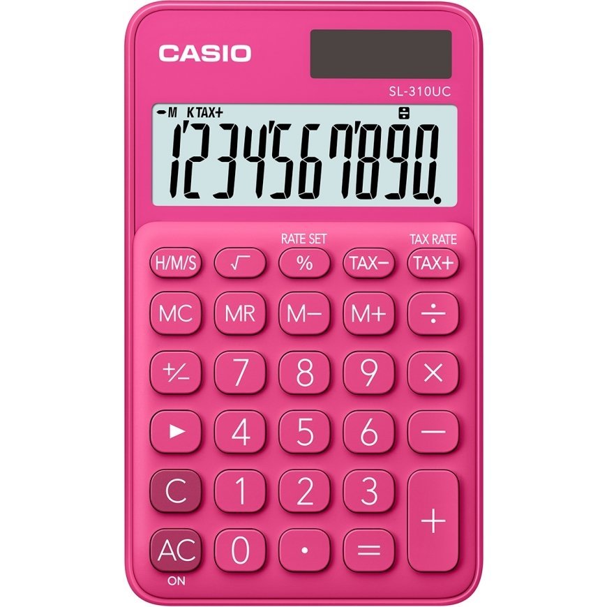 Casio SL-310UC-RD kalkulators Kabata Pamata kalkulators