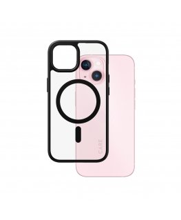 PanzerGlass CARE by ® Flagship Case Transparent Urban Combat w. Black MagSafe iPhone 15