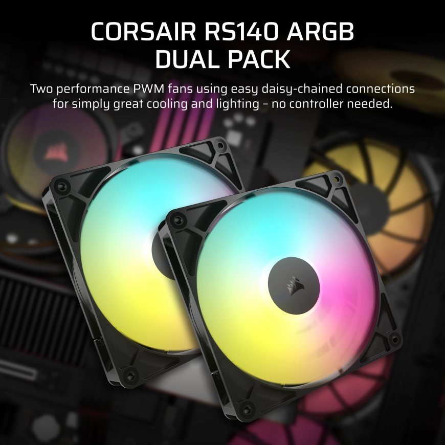 Corsair RS140 ARGB Computer case Fan 14 cm Black 1 pc(s) – 5
