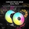 Corsair RS140 ARGB Корпус компьютера Вентилятор 14 cm Черный 1 шт