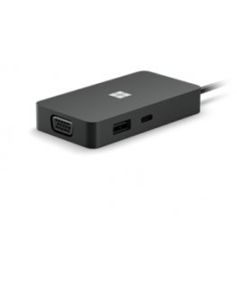 Microsoft Surface USB-C Travel Hub Wired USB 3.2 Gen 2 (3.1 Gen 2) Type-C Black