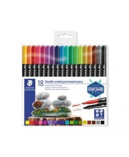 Staedtler 3187 перманентная маркер Разноцветный 18 шт