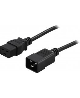 Deltaco DEL-112MA power cable Black 1 m C19 coupler C20 coupler