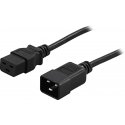 Deltaco DEL-112MA power cable Black 1 m C19 coupler C20 coupler Deltaco DEL-112MA power cable Black 1 m C19 coupler C20 coupler