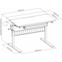 Spacetronik Bērnu regulējamais galds XD SPE-X102WL 90x60 cm Spacetronik Bērnu regulējamais galds XD SPE-X102WL 90x60 cm