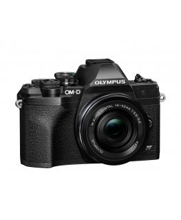 Olympus OM-D E‑M10 Mark IV + ED 14-42mm F3.5-5.6 EZ 4/3" MILC 20,3 MP Live MOS 5184 x 3888 pikseļi Melns
