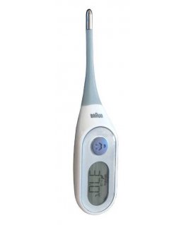 Braun PRT2000 digitālais ķermeņa temperatūras mērītājs Kontakttermometrs Zils, Balts Padušu