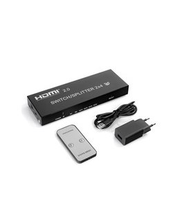 Matrix HDMI 2/4 Spacetronik SPH-M241 4K 60Hz