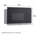 Teka MG7Z2593D mikroaaltouuni musta, Ruostumaton teräs Grillimikroaaltouuni Kiinteä 25 L 1450 W Teka MG7Z2593D mikroaaltouuni musta, Ruostumaton teräs Grillimikroaaltouuni Kiinteä 25 L 1450 W