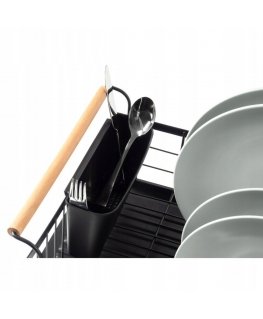 Dish dryer for dishes, standing, black, 42.5x19cm, VILDE 150623