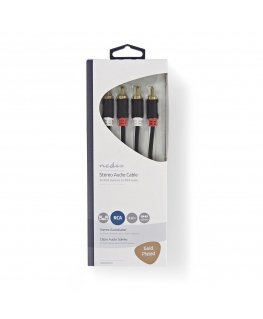 Nedis CABW24200AT20 audio cable 2 m 2 x RCA Anthracite