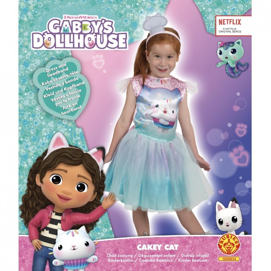 Rubies - Gabby's Dollhouse - Cakey Cat Tutu-mekko (1000834) – 2