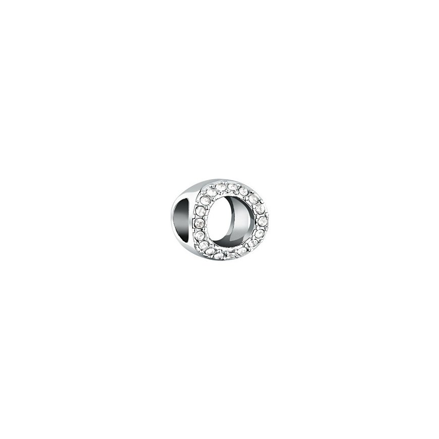 Morellato Stylish steel bead Ring with crystals Drops SCZ1404