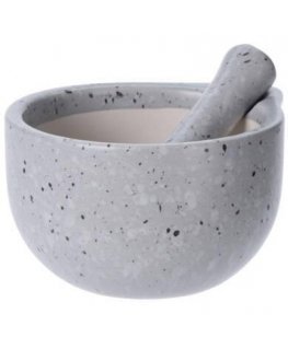 Kitchen Craft Virtuvinis skiedinys grūstuviga, keramika, valge