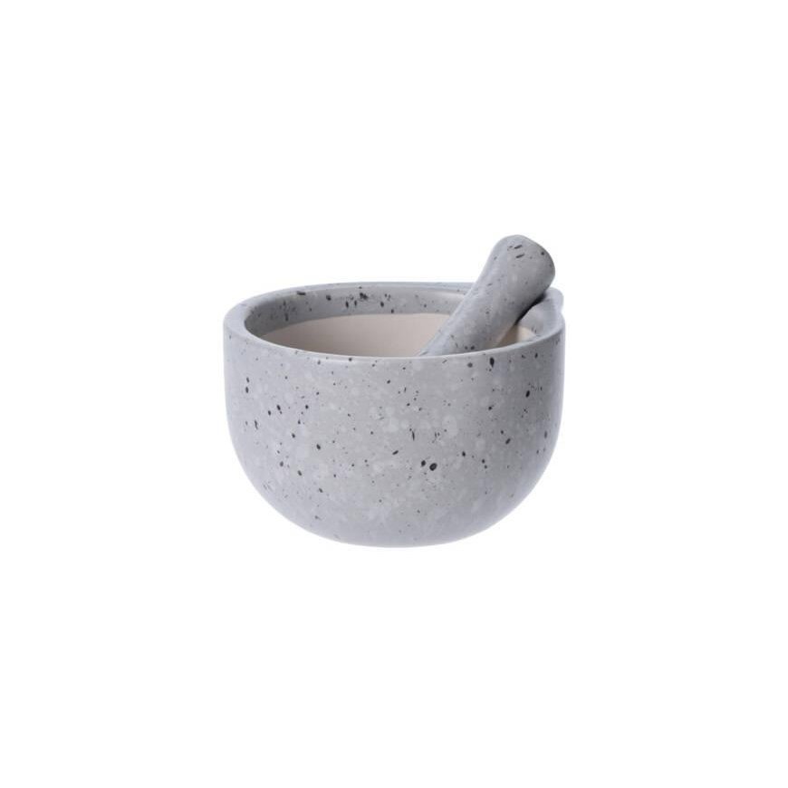 Kitchen Craft Virtuvinis skiedinys grūstuviga, keramika, valge