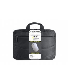 Tucano BU-BIDEA-WM portatīvo datoru soma & portfelis 39,6 cm (15.6") Melns