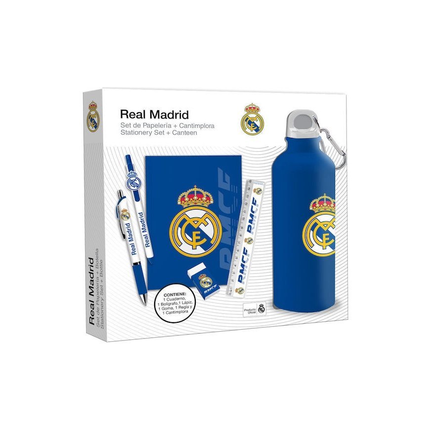 Kids Licensing Real Madrid Stationery + Bottle set