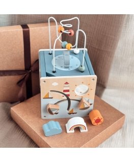 Puzzle Viga Toys VIGA Wooden Blocks Colorful Forest Stories Box 58 pcs.