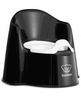 BabyBjorn Potty Seats vaikiškas unitazas Polipropilenas (PP), Termoplastinis elastomeras (TPE) Juoda, Balta