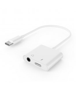 Gembird GMB Audio A-CM-3.5FP-01 гендерный адаптер 4-pins 3.5 mm, USB Type-C USB type-C Белый