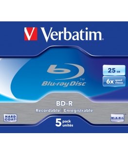 Verbatim 43715 чистые Blu-ray диски BD-R 25 GB 5 шт