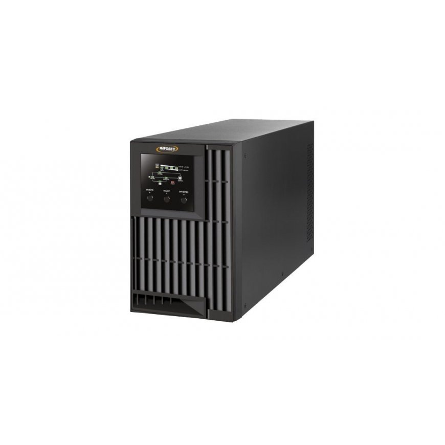 Infosec E4 Value 1000 puhvertoiteallikas (UPS) Online UPS 1 kVA 3 vahelduvvoolu kontakt – 2