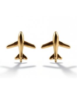 Marc Malone Gold-plated Earrings Airplanes Solan MCE250302G