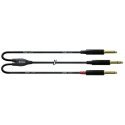 Cordial CFY 6 VPP audiokaapeli 6 m 2 x 6.35mm 6.35mm musta Cordial CFY 6 VPP audiokaapeli 6 m 2 x 6.35mm 6.35mm musta