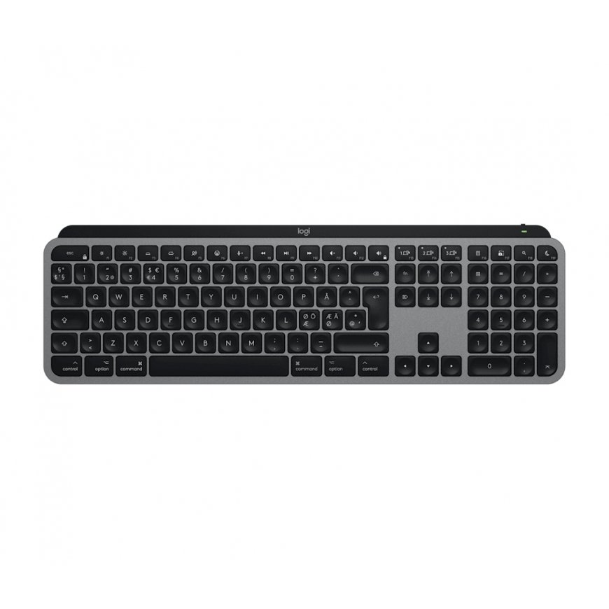 Logitech MX Keys S for Mac клавиатура Дома Bluetooth QWERTY Северные страны Серый
