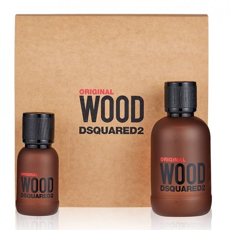 Dsquared2 Original Wood Eau De Parfum izsmidzinātājs, 100 ml komplekts 2 gab.