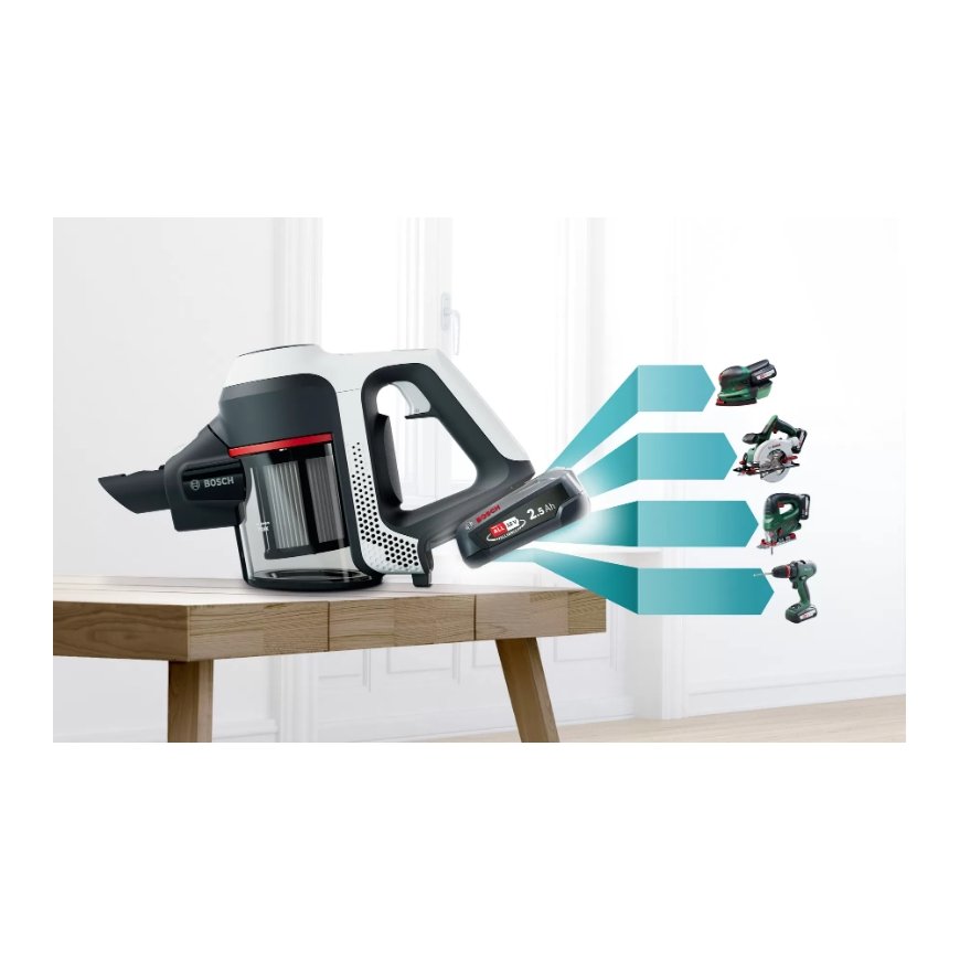 Bosch Serie 6 BKS611MTB stick vacuum/electric broom Battery Dry Bagless Black, White – 3