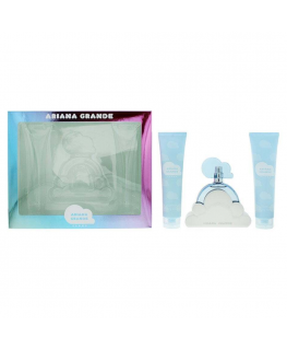 Ariana Grande: Cloud, Eau De Parfum, Moterims, 100 ml + Cloud, Drėkinantis kūno losjonas, 100 ml + Cloud, Kūno prausiklis, 100 m