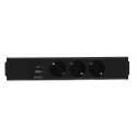 Deltaco GT-1203 розетка AC + USB A + USB C Черный