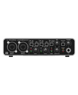 Behringer UMC204HD papildus mūzikas iekārta